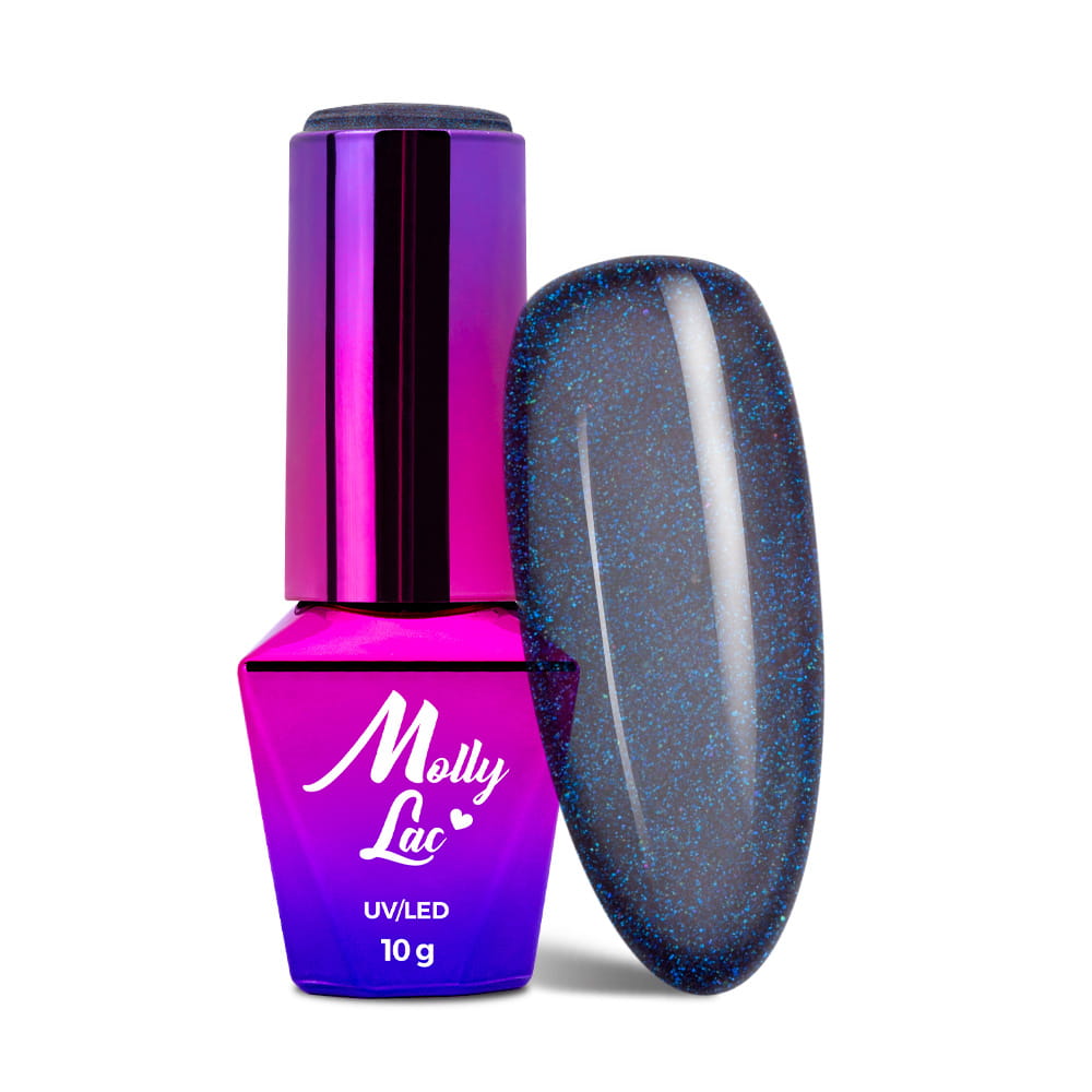 Lakier Hybrydowy Led/Uv Gel Polish Mollylac Obsession Nr 218 Deep Galaxy 10 G