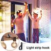 Christmas Light Hooks Plant Cabinet Ceiling Hook Stainless Steel Screw Hook for String Lights Garden Decor Keys