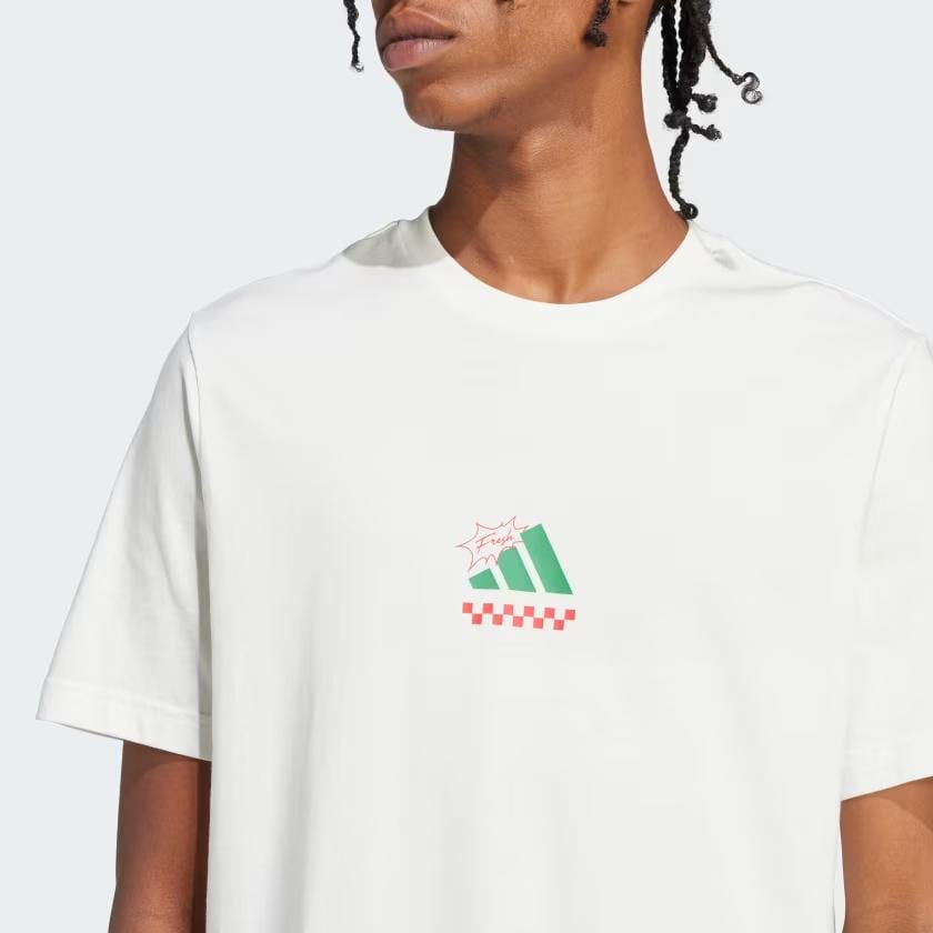 adidas Бесплатная доставка с Lounge AdiClub Футболка с принтом Пицца JJ4016
