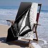 proof beach towel with a V-VOLCOM LOGO3 pattern - soft,absorbent,quick-drying,machine washable - perfect for swimming,camping,bathing