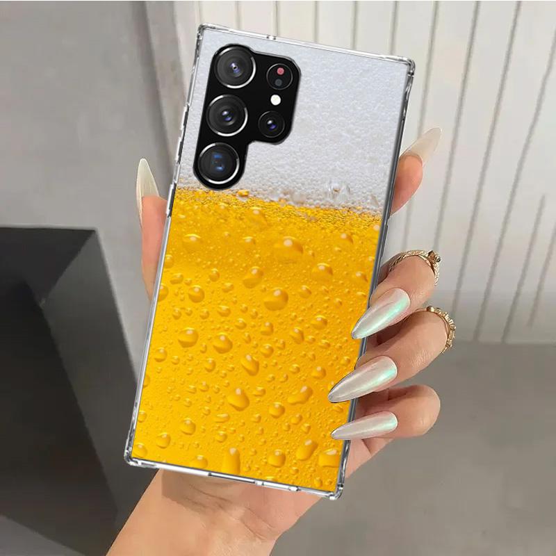 Чехол для телефона Food Fries Beer Cheese Sushi Cookie для Samsung Galaxy S26 S24 S23 Ultra S25 Edge S22 S21 Plus S20 FE + Мягкая печать Sh