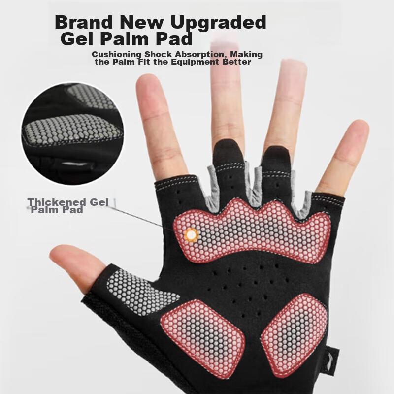 Li-Ning Fitness Gloves, Anti-Callus, Men's Sports Non-Slip, Barbell Dumbbell Training Equipment, Wrist Protection, Men's Fingerless Palm Guard
