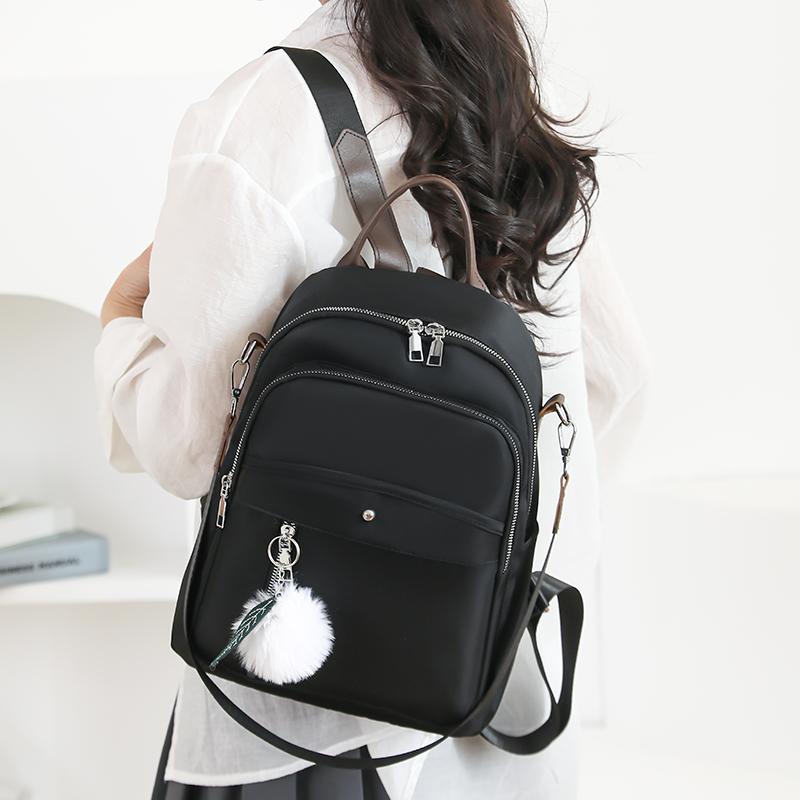 Женский однотонный рюкзак для поездок на работу, дорожная сумка, многофункциональная сумка на плечо