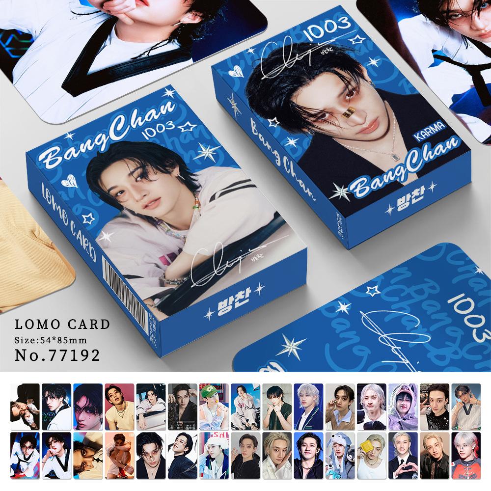 Skzoo Straykids 30 шт. Двусторонние фотокарточки Ломо Феликс Хан Джи-Сон В поздравительной открытке Коллекция для фанатов K-pop В наличии