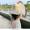 oversized sun hat giant hat Sanya travel vacation seaside photo shading Internet celebrity hat sun protection versatile