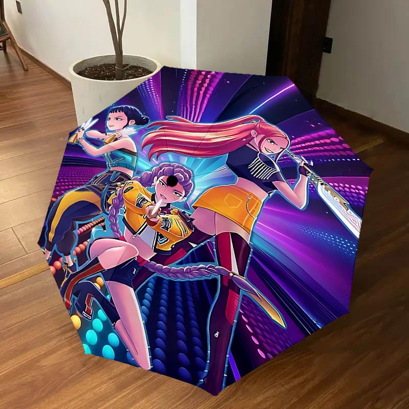 1PC Dance Battle Umbrella-8-Rib Reinforced, Automatic Open, Lightweight & Durable, Cute Fashion Accessory for Outdoor-K1285