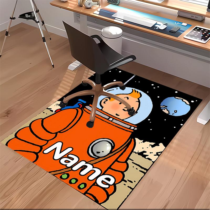 Индивидуальный ковер The Adventures of Tintin - Мягкий, Моющийся, Нескользящий коврик для помещений, Декоративный ковер для гостиной, дома и офиса