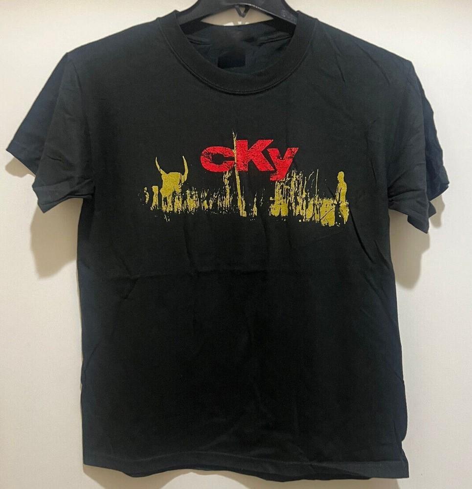 CKY Band Винтажный Черный Цвет Подарок Для Фанатов Мужская S-235XL BT1780 Унисекс Футболка