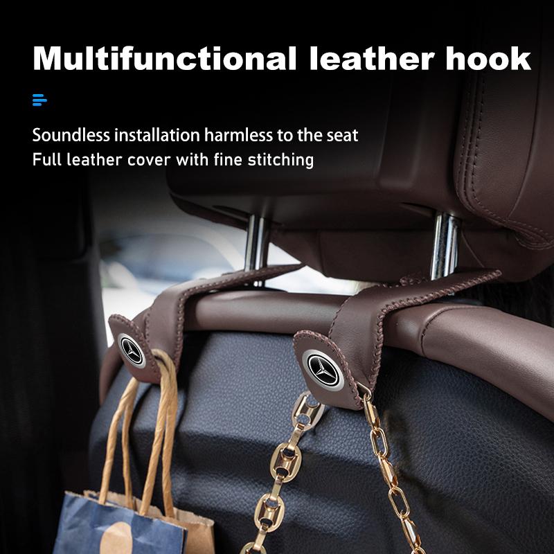 Multifunctional Car Seat Headrest Hanger Storage Hook For Mercedes Benz CLK GLC W212 C200 C300 W203 W204 W205 W169 W176 GLC BF1