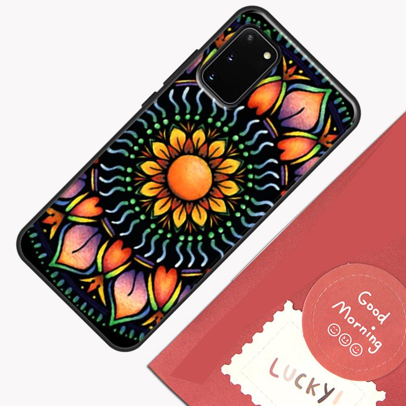 Чехол для телефона с цветочным мандала-дизайном Для Samsung Galaxy S25 S26 Ultra S20 S21 S22 S23 S24 Plus S9 S10 S25 FE Защитный корпус