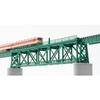 TOMIX N Gauge Upper Deck Single-Track Truss Bridge S280 (F) Dark Green (with 2 PC Piers) 3267 Model Train