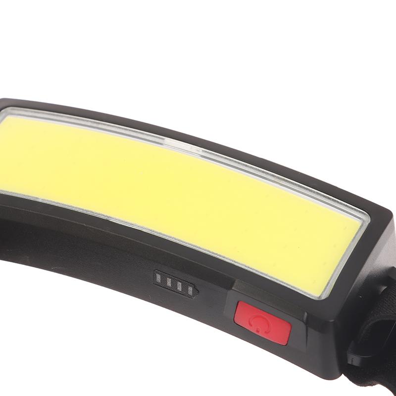 Портативные светодиодные фонари Cob, 3-режимные уличные фонари, встроенный аккумулятор, перезаряжаемый через USB, фонарь для кемпинга, рыбалки, скалолазания