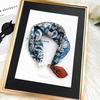 Magnetic silk scarf women's 1116 new scarf autumn and winter high-end neck protection small scarf necklace pearl buckle with shirt