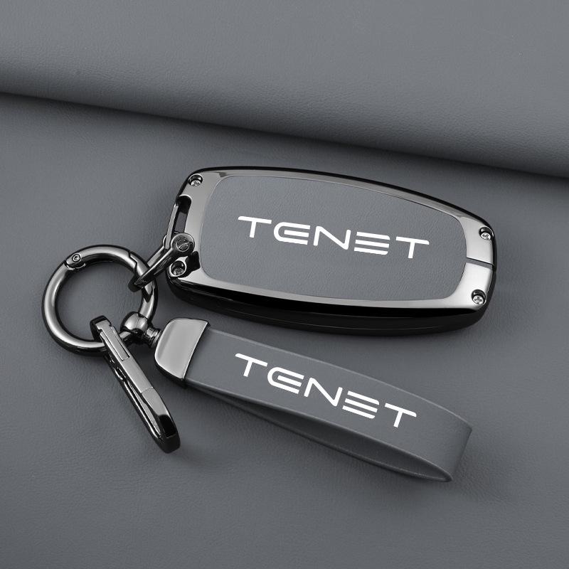Чехол для ключей автомобиля Tenet Tianneng: Металлический защитный чехол для Tenet T7/T8/T9 с противопотерянным ремешком T4.