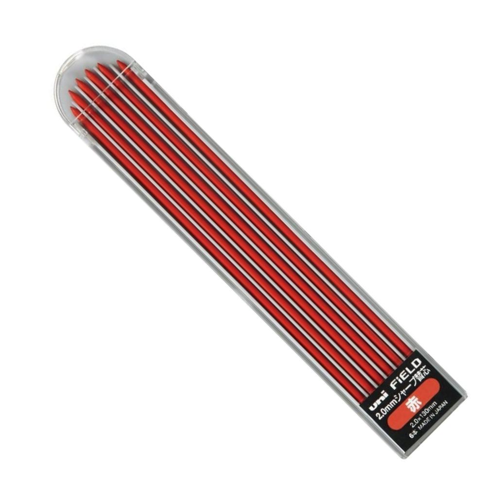Mitsubishi Pencil Стержни для механического карандаша Field Красные 2,0 мм U203101P.15 (10 кусочков)