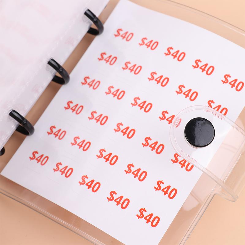 Простая мини-папка для денег на 150/300/500/1000 долларов, накопительная папка для денег, бюджетная книга для хранения денег, папка для денег с конвертами