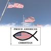 Proud Christian American Flag 3x5 Ft Fish Flag Jesus Christ Religious Usa Symbol