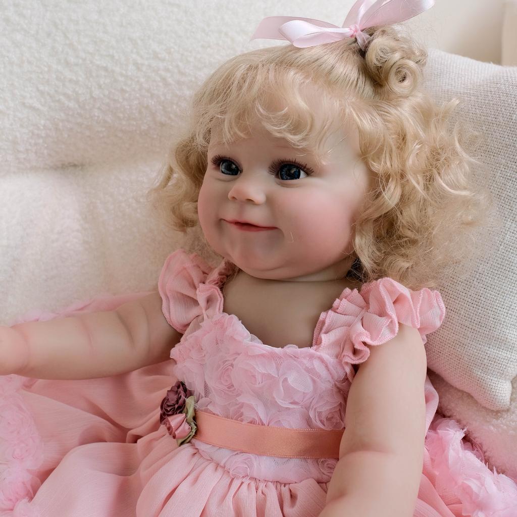 50cm Reborn Doll Maddie Soft Touch 20inch Full Vinyl Newborn Babies Doll Realistic Handmade Rooted Hair Simulation Doll Toys