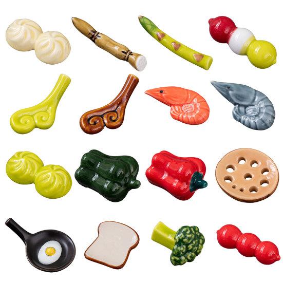 Милая креативная подставка для палочек для еды, противоскользящая, легко моющаяся, декоративная, для овощей, хлеба, керамическая, держатель для палочек для еды, кухонные принадлежности