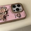 Модный милый чехол с леопардовым принтом Hello Kitty для iPhone 17 Pro 15 14 16 Pro Max, противоударный защитный чехол Capa