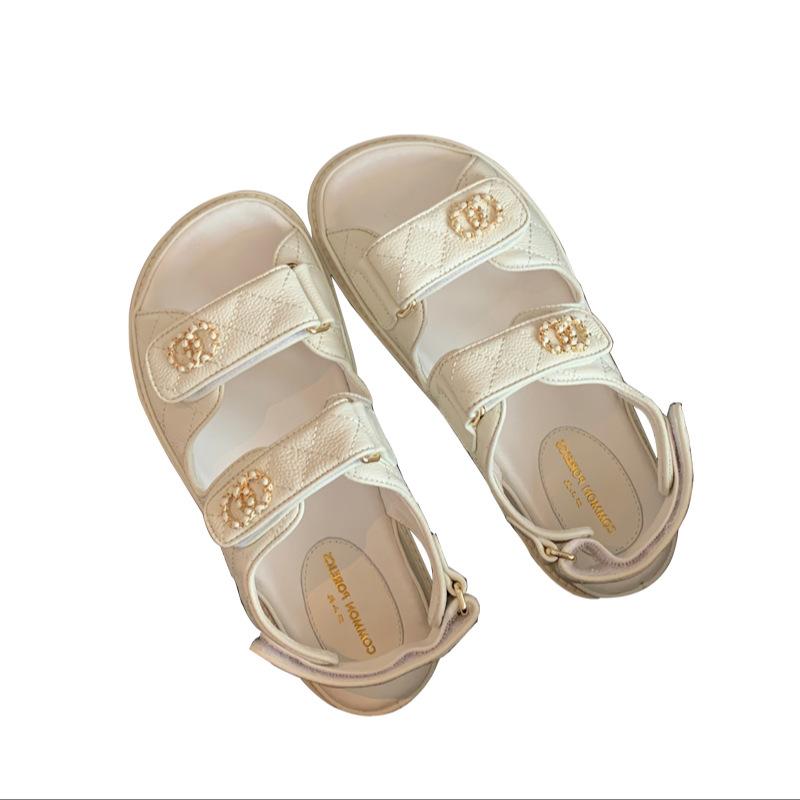 Sandals Women's New Fashion Velcro Summer New Versatile Flat Women's Shoes
