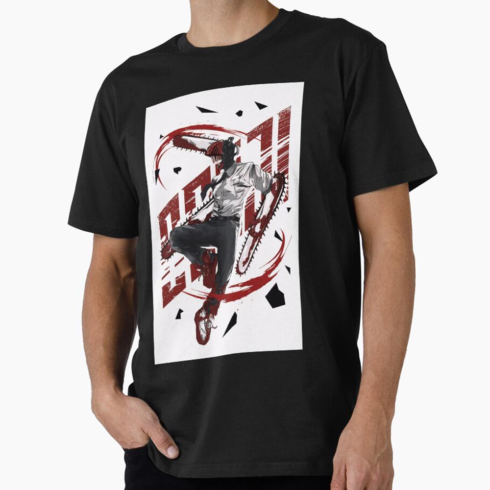 Chainsaw Man Warrior Dynamic Gift T shirt for Anime lover Dark Evil Cartoon Graphic tee Short sleeve Y2k Clothes All size Tops