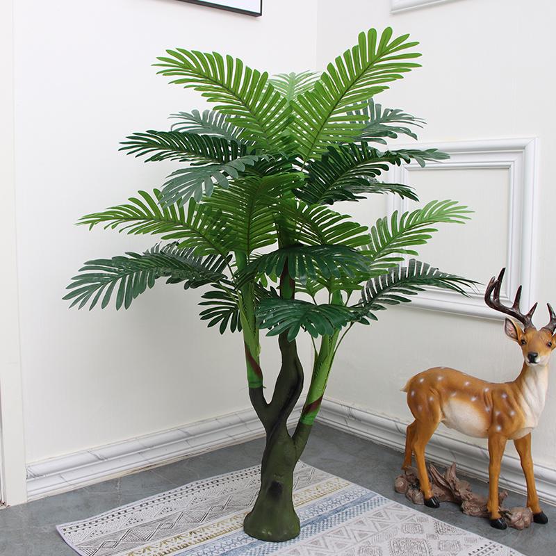 Большая искусственная пальма «Рыбий хвост» напольная | Комнатная искусственная зелень для декора гостиной