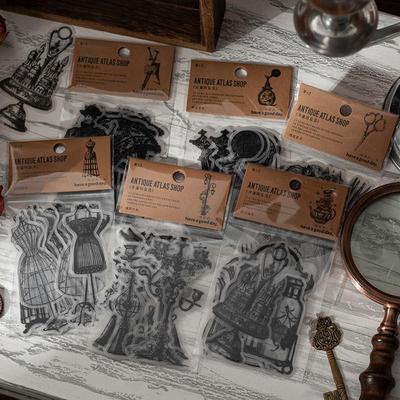 10 шт./пакет, ретро лакмусовая бумага, набор наклеек для DIY, скрапбука, книги, коллажа, креативная наклейка LXY