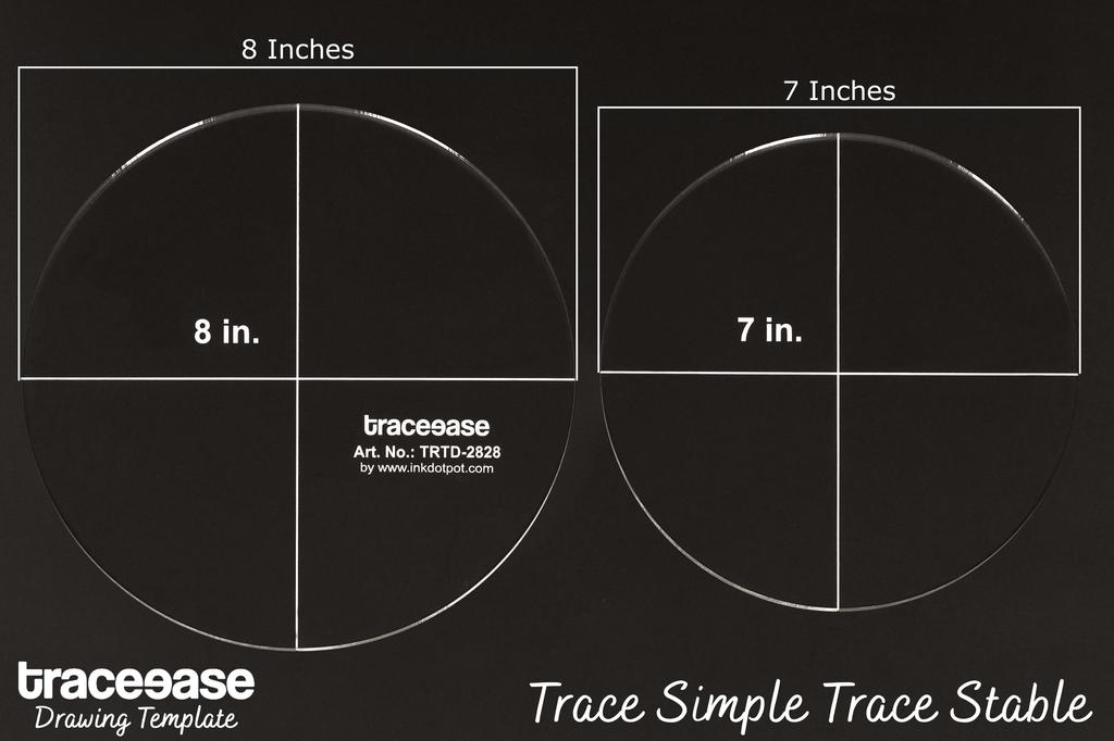 Traceease 2 шт. круглые геометрические трафареты-шаблоны 7 дюймов 8 дюймов линейка для геометрических измерений своими руками — толщина 1 8 дюймов