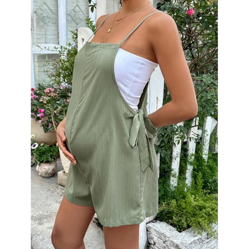 Maternity Capri Pants Lightweight Loose Fit Adjustable Waistband Pregnancy Shorts Pregnant Women