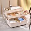 Настольный ящик для хранения туалетного столика, легкий роскошный и высококачественный портативный ящик для макияжа большой емкости, ящик для хранения ювелирных изделий для путешествий