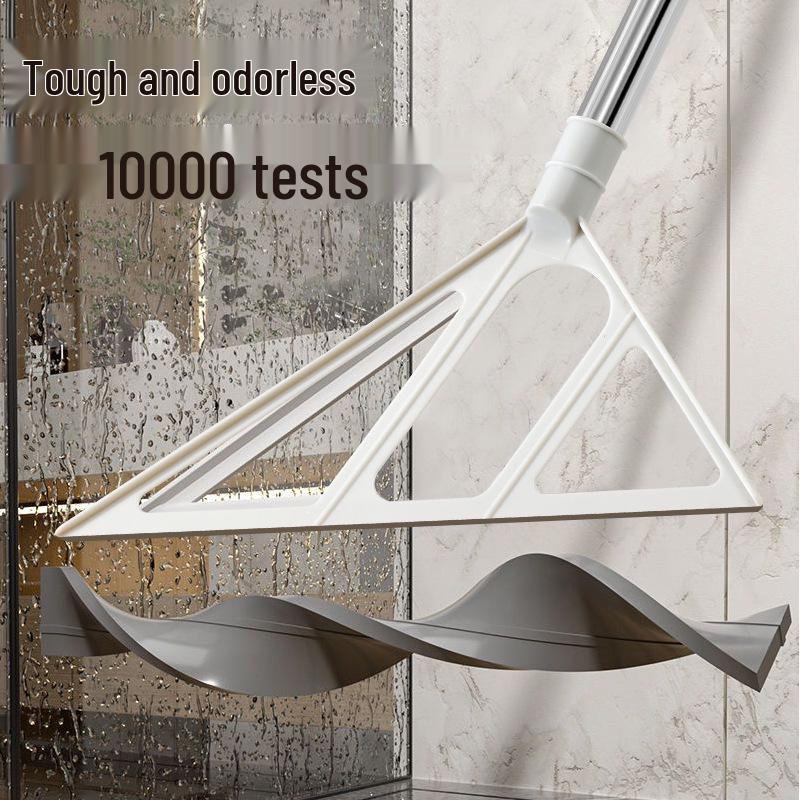 Magic Dual-Use Broom: Silicone Squeegee & Water Sweeper for Bathroom Floors