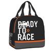 Готов к гонкам Сумка для ланча Портативный гоночный термоконтейнер Термоизолированный ланч-бокс бенто для женщин, детей, школьников, пикника, сумки-тоут для еды