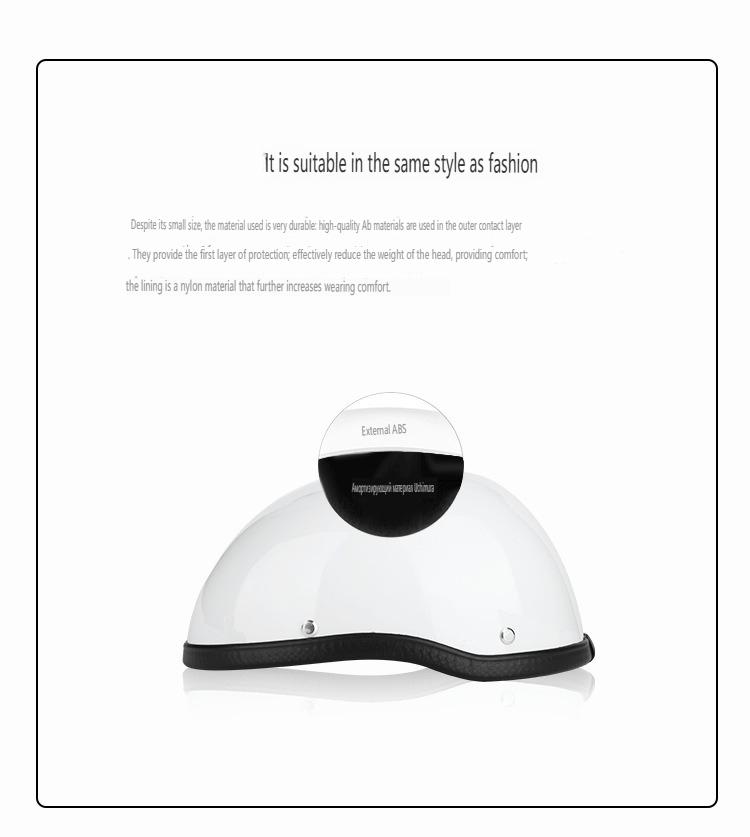 Motorcycle Half Helmet Universal Vintage Motorcycle Half Helmet Lightweight Open Half Helmet