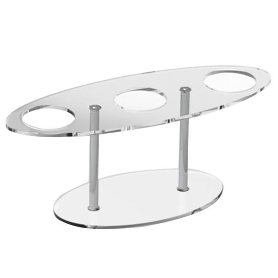 Держатель для мороженого с 3 отверстиями, прозрачная стойка для демонстрации вафельных рожков, суши, рулетов, для свадеб, дней рождения, годовщин