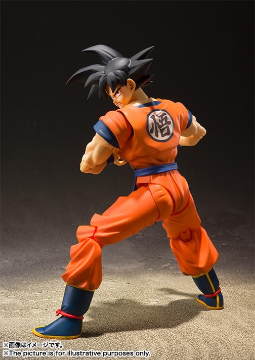 TAMASHII NATIONS Dragon Ball Сон Гоку Сайян воскрес на Земле 140 мм окрашенная подвижная фигурка SHFiguarts - - Приблизительно. АБС и ПВХ