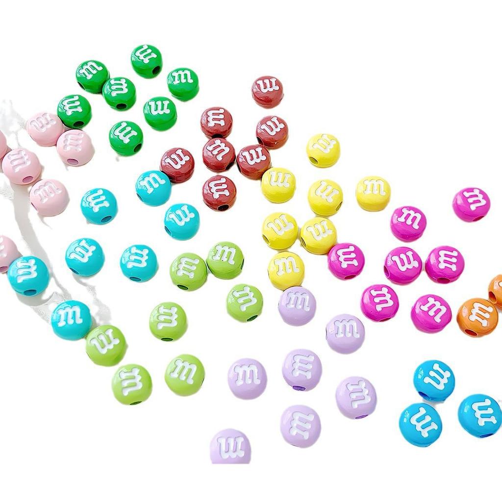 Красочные бусины из сплава Candy M Bean для браслетов и ожерелий ручной работы