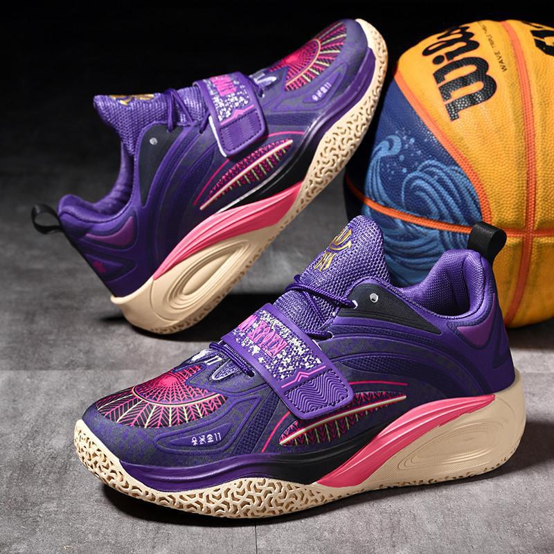 Новые подростковые кроссовки на липучках для мужчин и женщин, для детей среднего и старшего возраста, для использования в помещении и на открытом воздухе, на цементном полу, модные баскетбольные кроссовки