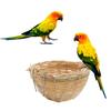 Hanging Bird Nest Bamboo Bird Hut Outdoor Natural Fiber Birdhouse Small Canaries Nest Wren Nest Chickadee House