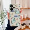 Мультяшный чехол для Realme 15 Pro, милый динозавр, жидкий силикон, защита камеры, задняя крышка, мягкие чехлы для телефона для Realme 15Pro 5G