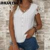 Women's Fashion Casual Solid Color Print Short Sleeve V Neck Blouses & Shirts