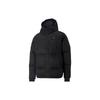 MMQ Series Logo Print Quilted Down Jacket with Concealed Zipper Unisex Jackets Black 535786-01