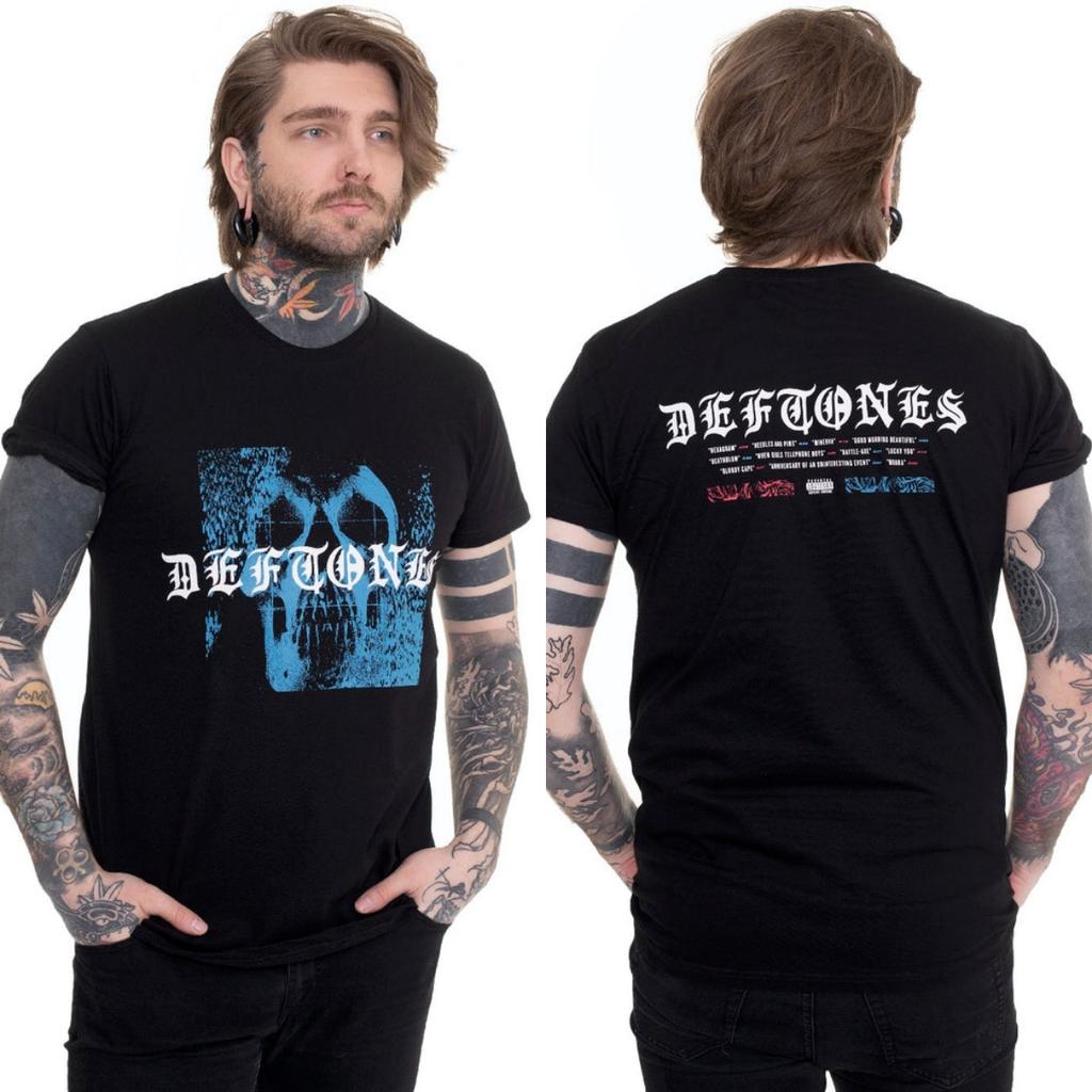 Pop Deftones Graphic T-shirt Unisex Summer Short Sleeve Fashion Brand Tee Luxury Casual Vintage Retro Tees