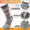 Soft Super Thick Men Socks Keep Warm Middle Tube Mid Calf Socks Fleece Lined Winter Socks Winter