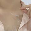 Ожерелье с кисточками Love Tassel, модное, милое, универсальное, цепочка на ключицу, легкая роскошь, усыпанная бриллиантами, ощущение высокого класса