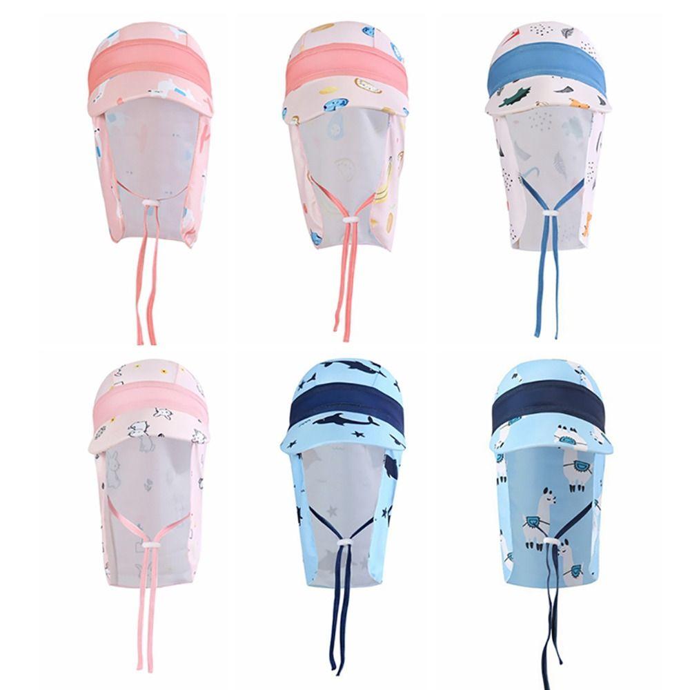Neck Protection Children's Swimming Cap Anti UV UV Protection Hat Kids Bucket Hats Summer