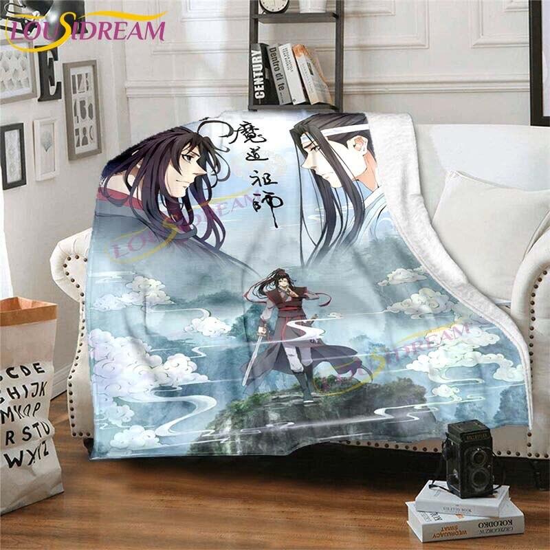 Official Grandmaster of Demonic Blanket The Untamed Blanket Flannel Blanket for Bedroom Sofa Chair Throw Blanket Travel Blankets