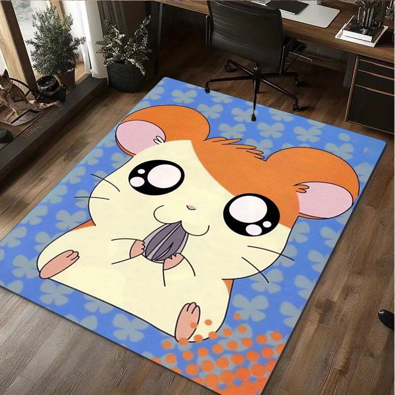 Hamtaro Print Rug - home decoration Carpet For Living Room Bedroom Flooring Computer Chair Area Rug