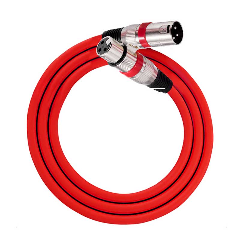 3Pin Mixer Audio Cable XLR AUX Shielded Anti-interference 100/180cm XLR Male to Female Microphone AUX CordGood product