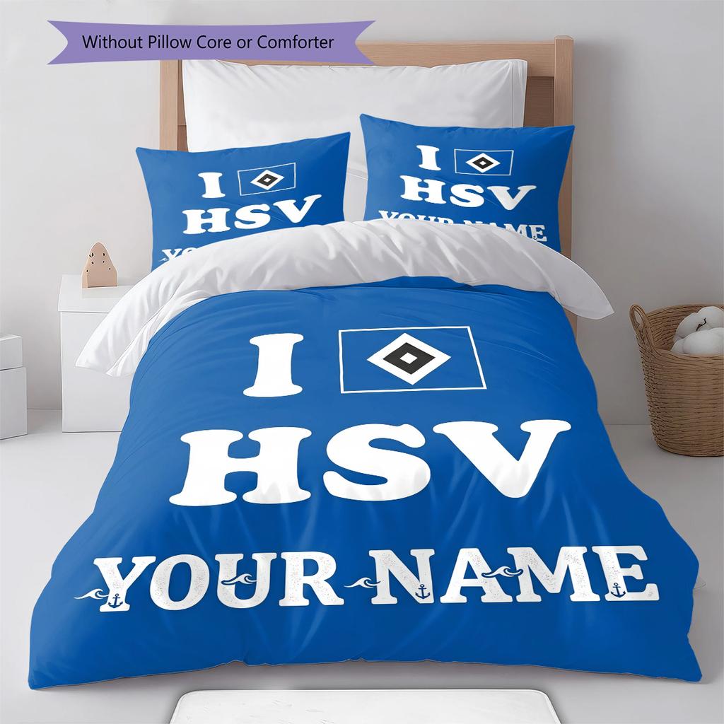 Custom Name HSV Bedding,Quilt Set Quilt Cover Pillowcase Home Birthday Gift(1 * duvet cover + 2 * pillowcase, without core) -HE70